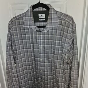 Ryan Seacrest Men's Gray Plaid Shirt